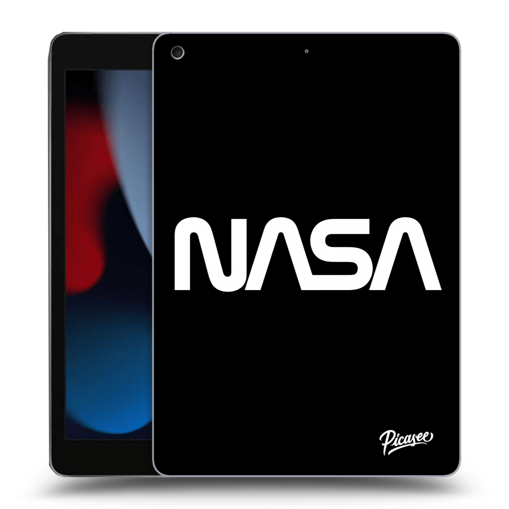 Picasee Schwarze Silikonhülle für Apple iPad 10.2" 2021 (9. gen) - NASA Basic