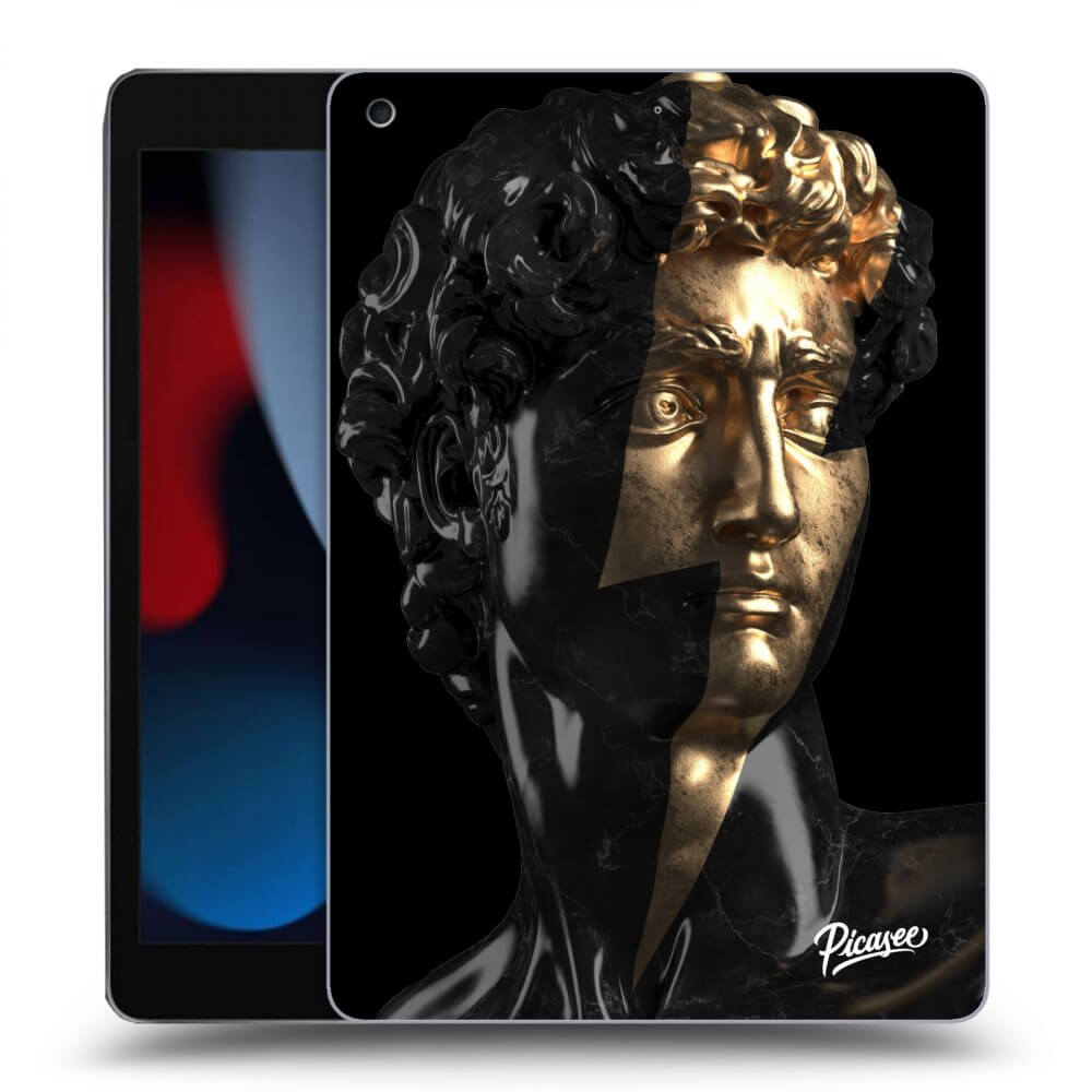 Picasee Schwarze Silikonhülle für Apple iPad 10.2" 2021 (9. gen) - Wildfire - Black