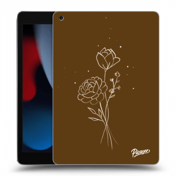 Hülle für Apple iPad 10.2" 2021 (9. gen) - Brown flowers