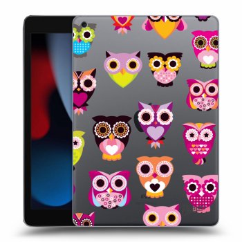 Picasee transparente Silikonhülle für Apple iPad 10.2" 2021 (9. gen) - Owls