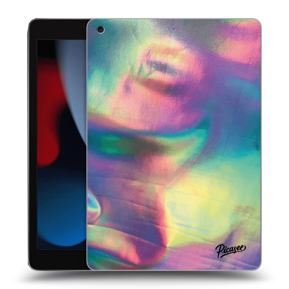 Picasee transparente Silikonhülle für Apple iPad 10.2" 2021 (9. gen) - Holo