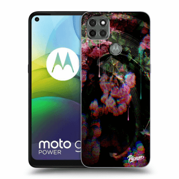 Picasee Motorola Moto G9 Power Hülle - Schwarzes Silikon - Rosebush limited