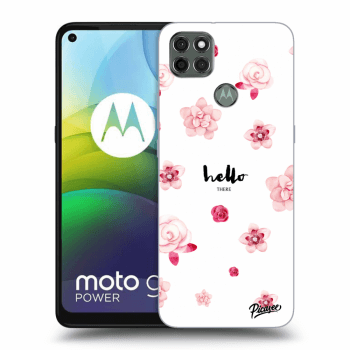Picasee Motorola Moto G9 Power Hülle - Schwarzes Silikon - Hello there