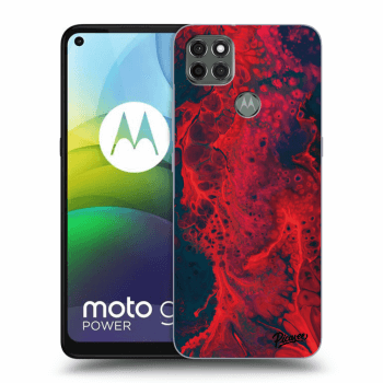 Picasee Motorola Moto G9 Power Hülle - Schwarzes Silikon - Organic red