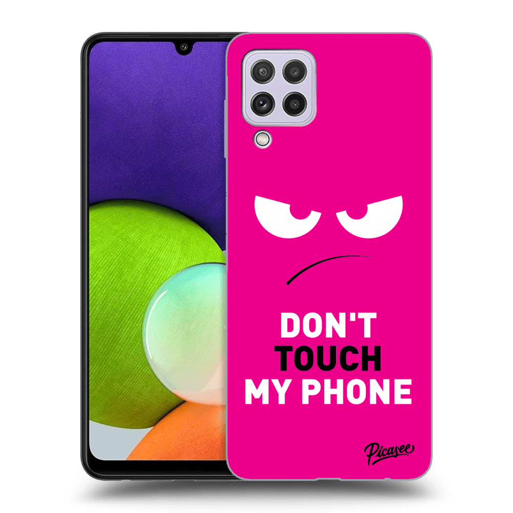 Picasee ULTIMATE CASE für Samsung Galaxy A22 A225F 4G - Angry Eyes - Pink