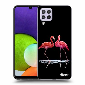 Hülle für Samsung Galaxy A22 A225F 4G - Flamingos zu zweit