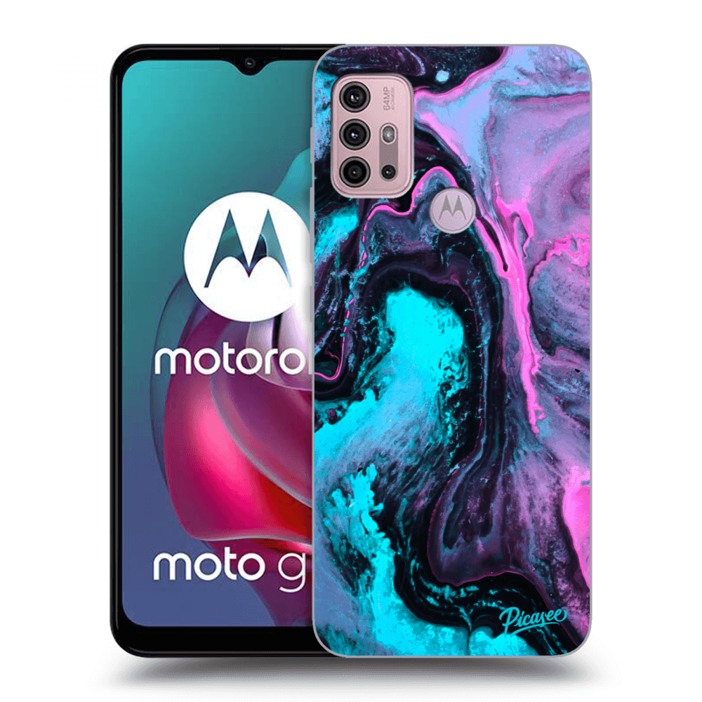 Picasee Motorola Moto G30 Hülle - Schwarzes Silikon - Lean 2