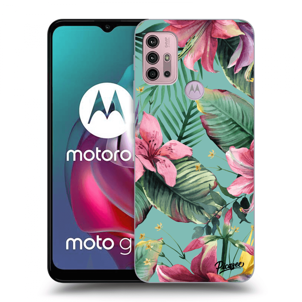 Picasee Motorola Moto G30 Hülle - Schwarzes Silikon - Hawaii