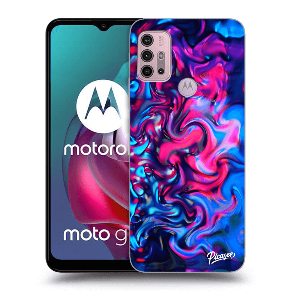 Picasee Motorola Moto G30 Hülle - Schwarzes Silikon - Redlight
