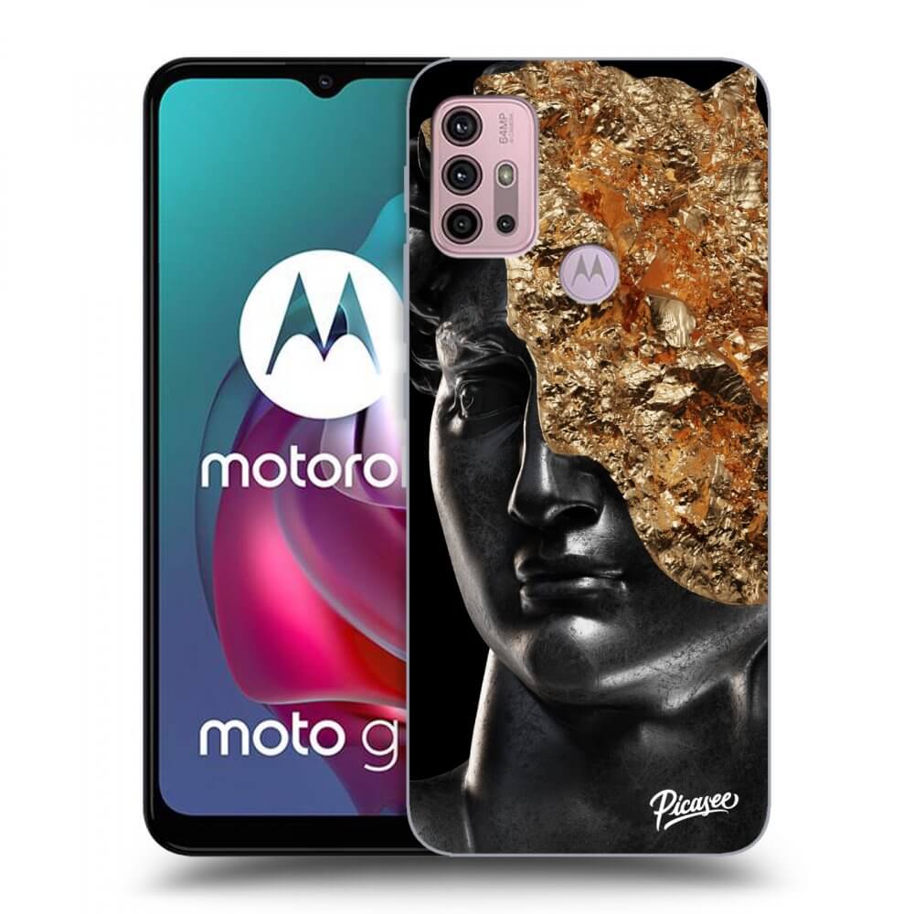 Picasee Motorola Moto G30 Hülle - Schwarzes Silikon - Holigger