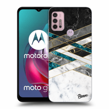 Hülle für Motorola Moto G30 - Black & White geometry