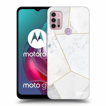 Hülle für Motorola Moto G30 - White tile
