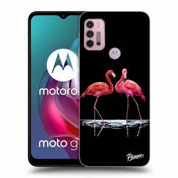 Hülle für Motorola Moto G30 - Flamingos couple