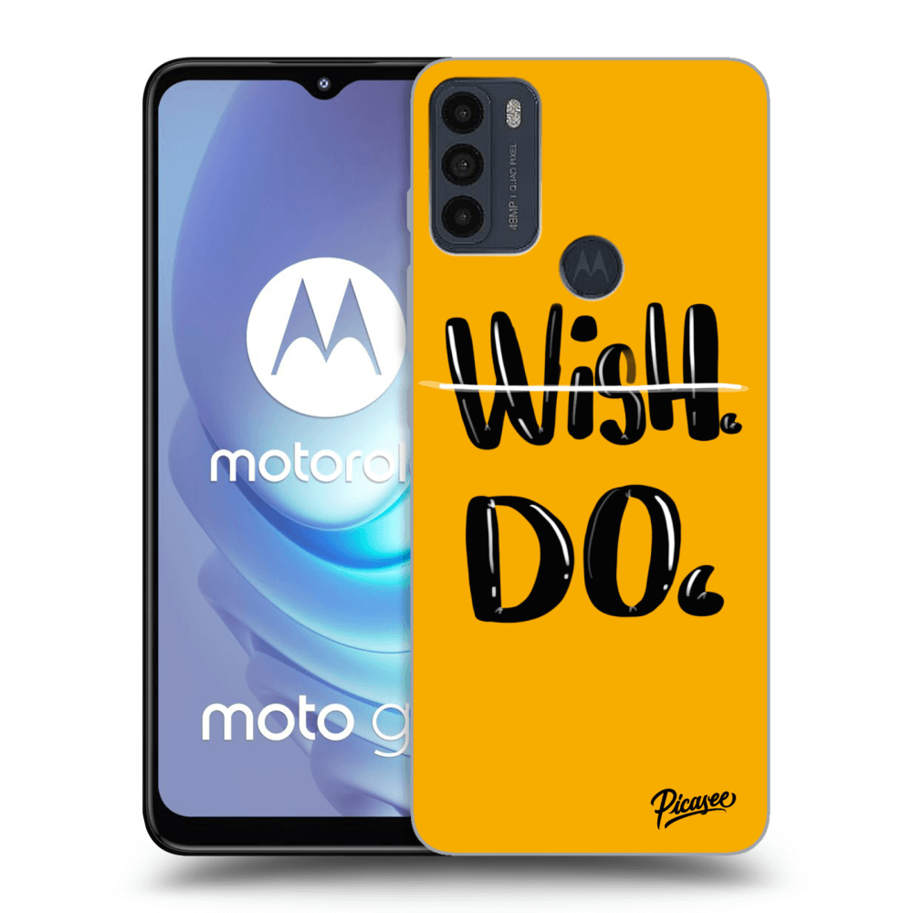 Picasee Motorola Moto G50 Hülle - Schwarzes Silikon - Wish Do