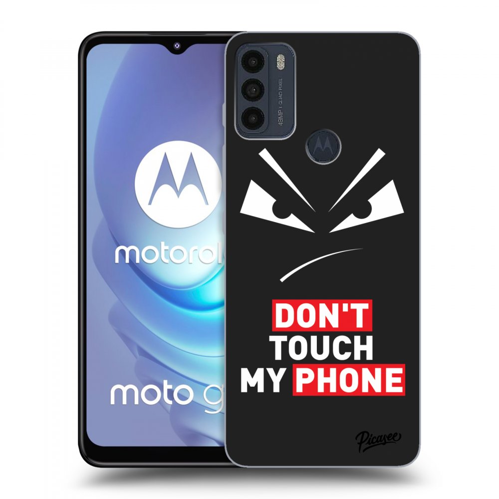 Picasee Motorola Moto G50 Hülle - Schwarzes Silikon - Evil Eye - Transparent