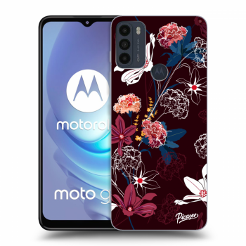 Picasee Motorola Moto G50 Hülle - Schwarzes Silikon - Dark Meadow