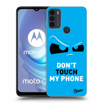 Picasee Motorola Moto G50 Hülle - Schwarzes Silikon - Cloudy Eye - Blue