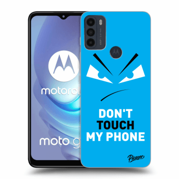 Picasee Motorola Moto G50 Hülle - Schwarzes Silikon - Evil Eye - Blue