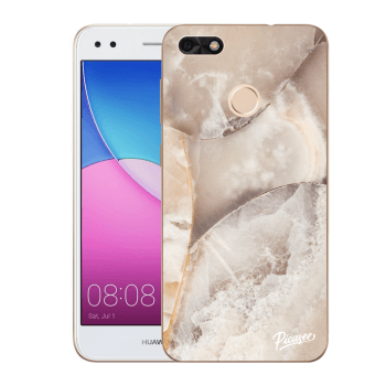 Picasee Huawei P9 Lite Mini Hülle - Transparentes Silikon - Cream marble