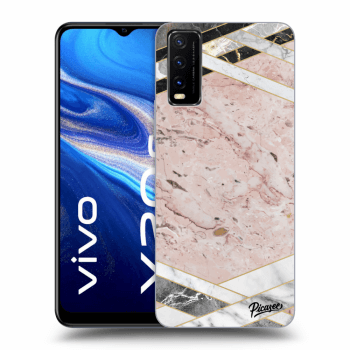 Hülle für Vivo Y20s - Pink geometry