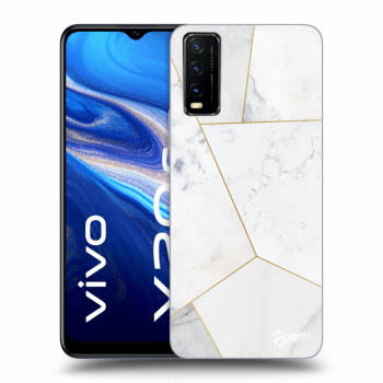 Hülle für Vivo Y20s - White tile