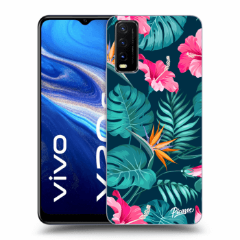 Hülle für Vivo Y20s - Pink Monstera
