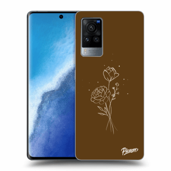 Hülle für Vivo X60 Pro 5G - Brown flowers