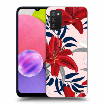 Hülle für Samsung Galaxy A03s A037G - Red Lily