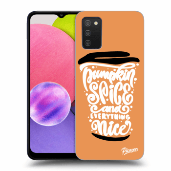 Hülle für Samsung Galaxy A03s A037G - Pumpkin coffee