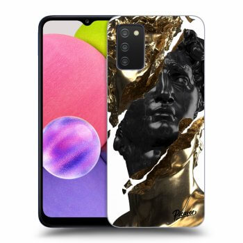 Hülle für Samsung Galaxy A03s A037G - Gold - Black
