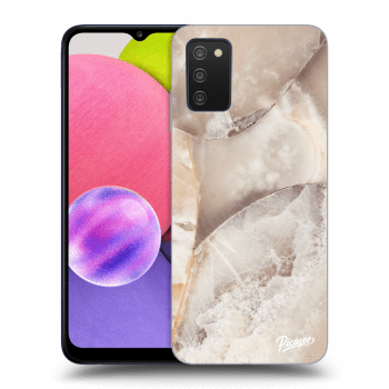 Hülle für Samsung Galaxy A03s A037G - Cream marble