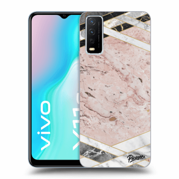 Hülle für Vivo Y11s - Pink geometry