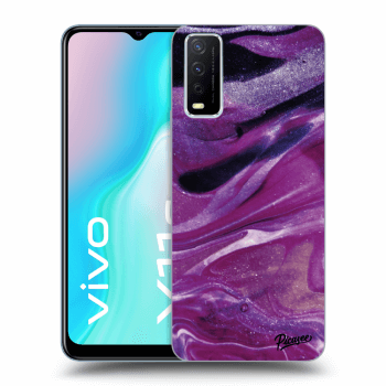 Hülle für Vivo Y11s - Purple glitter