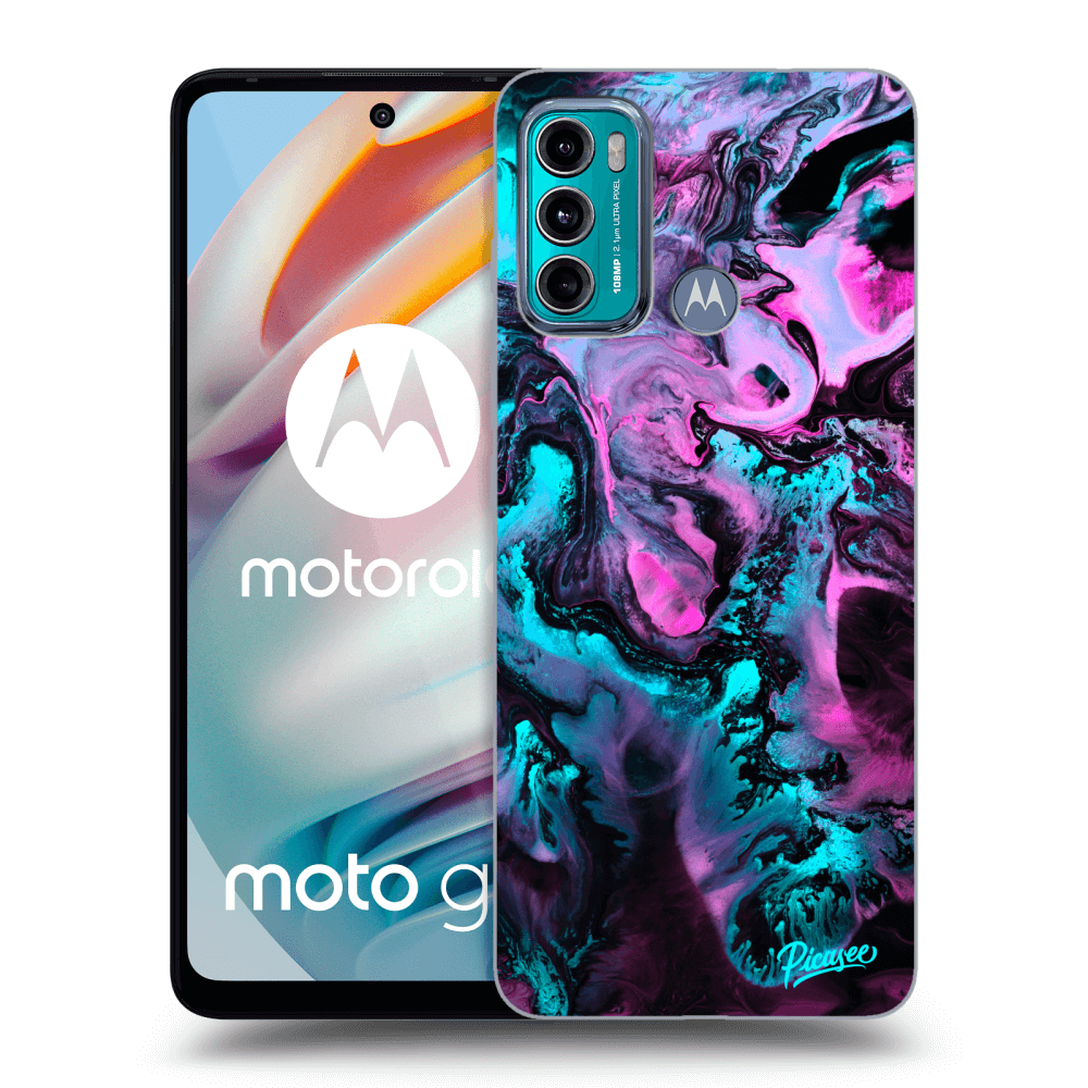 Picasee Motorola Moto G60 Hülle - Schwarzes Silikon - Lean