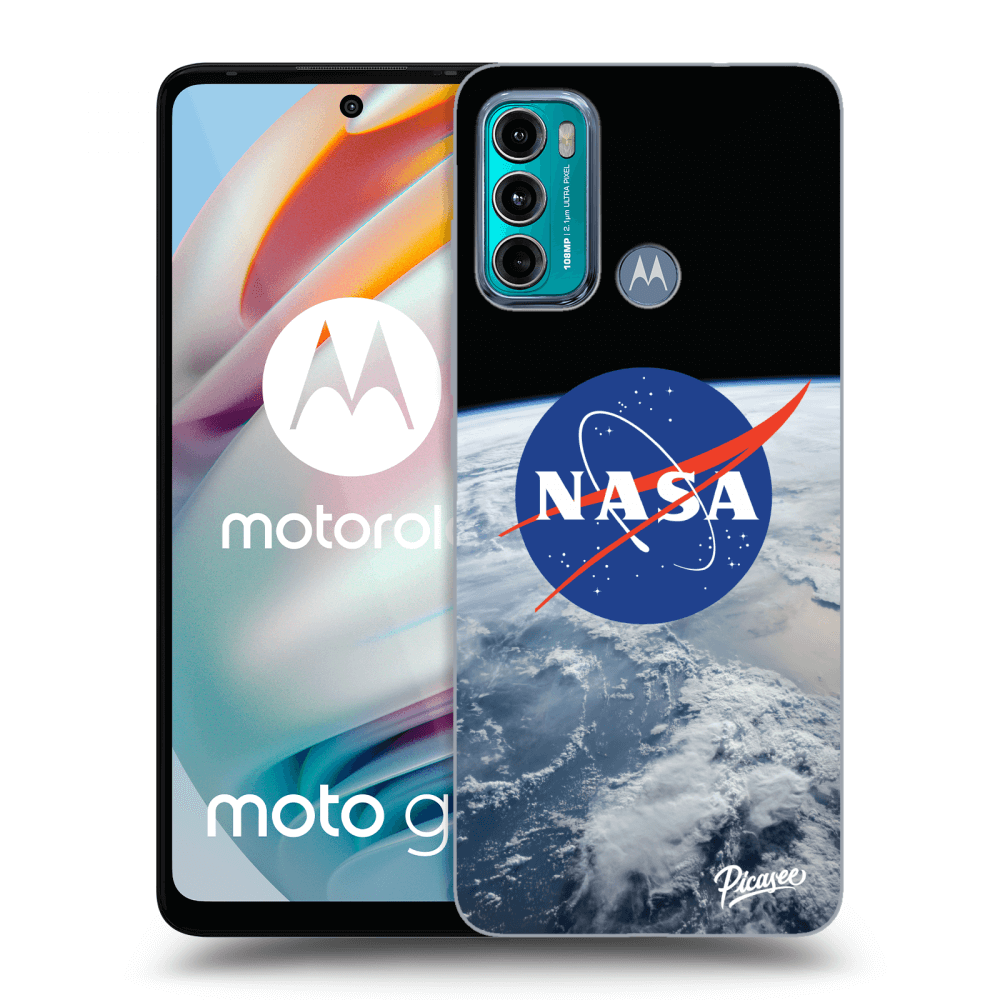 Picasee Motorola Moto G60 Hülle - Schwarzes Silikon - Nasa Earth