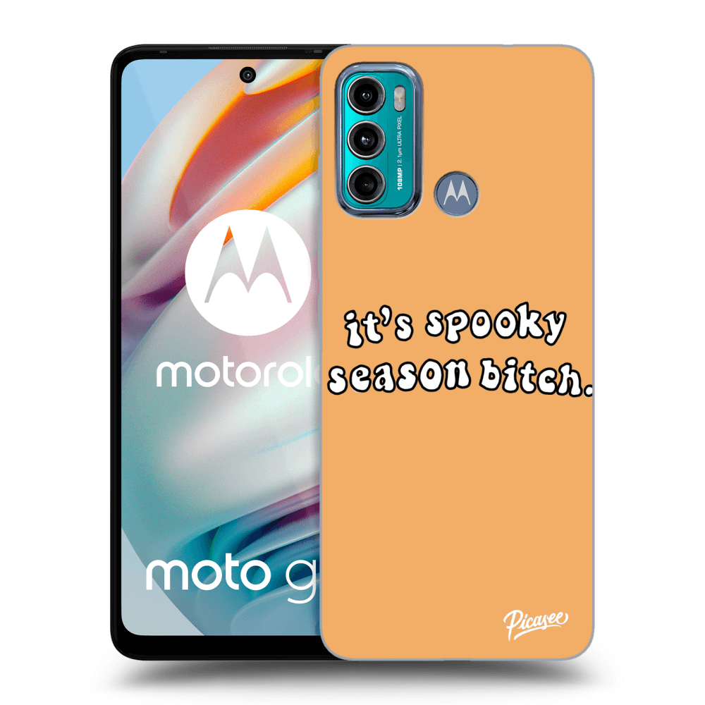 Picasee Motorola Moto G60 Hülle - Schwarzes Silikon - Spooky season