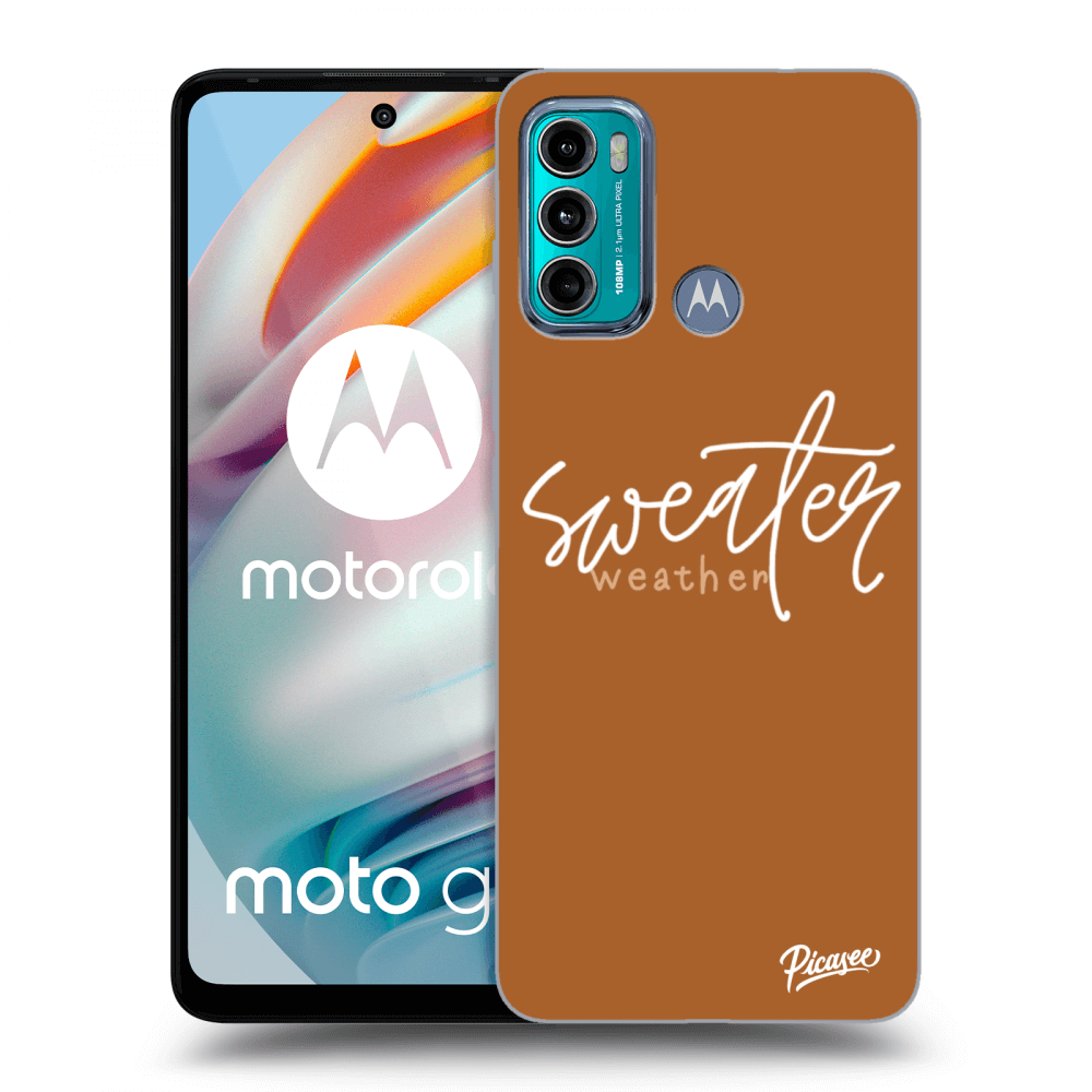 Picasee Motorola Moto G60 Hülle - Schwarzes Silikon - Sweater weather