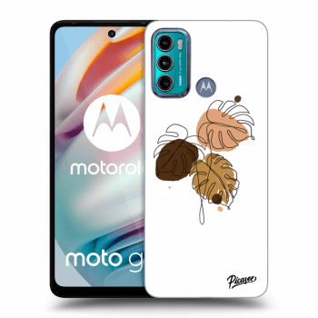 Picasee Motorola Moto G60 Hülle - Schwarzes Silikon - Monstera