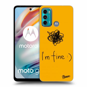 Picasee Motorola Moto G60 Hülle - Schwarzes Silikon - I am fine