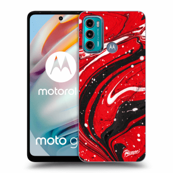 Picasee Motorola Moto G60 Hülle - Schwarzes Silikon - Red black