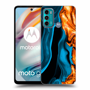 Hülle für Motorola Moto G60 - Gold blue