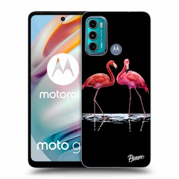 Hülle für Motorola Moto G60 - Flamingos couple