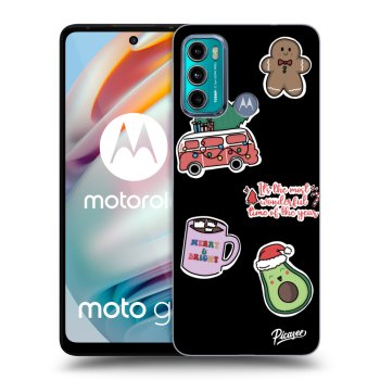 Hülle für Motorola Moto G60 - Christmas Stickers