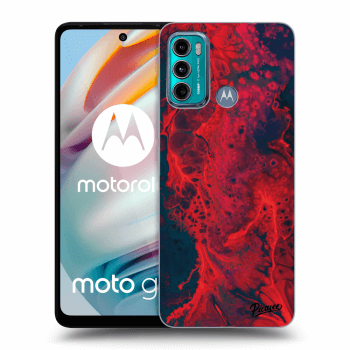 Picasee Motorola Moto G60 Hülle - Schwarzes Silikon - Organic red
