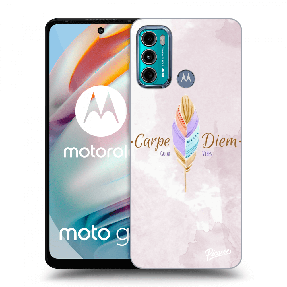 Picasee Motorola Moto G60 Hülle - Schwarzes Silikon - Carpe Diem