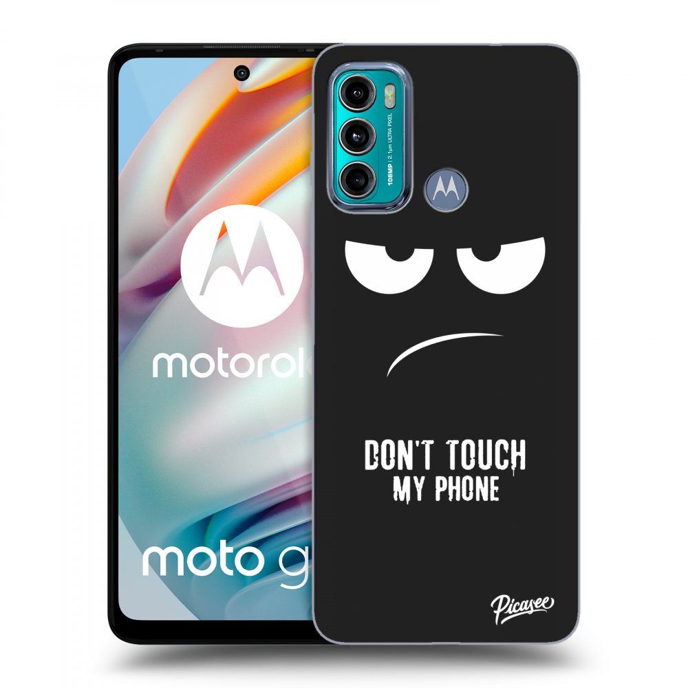 Picasee Motorola Moto G60 Hülle - Schwarzes Silikon - Don't Touch My Phone