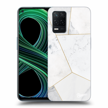 Hülle für Realme 8 5G - White tile