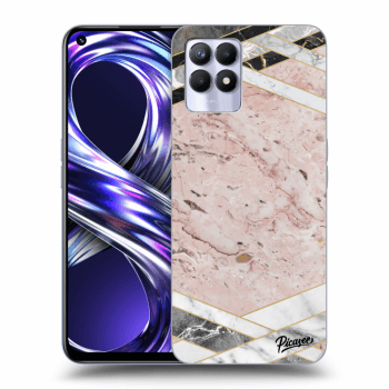 Hülle für Realme 8i - Pink geometry