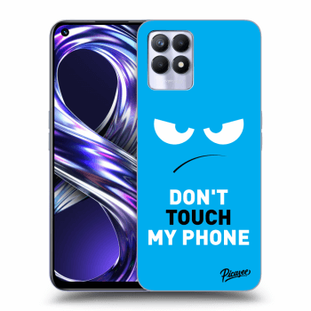 Hülle für Realme 8i - Angry Eyes - Blue