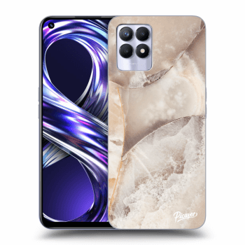 Hülle für Realme 8i - Cream marble